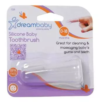 Силиконовая зубная щетка на палец Dreambaby