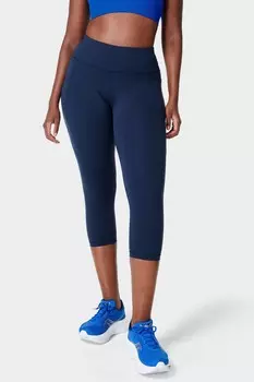 Силовые спортивные леггинсы укороченного кроя Sweaty Betty, синий