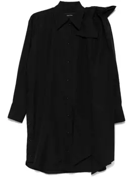 Simone Rocha рубашка с бантом, черный