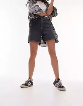 Сине-черные шорты Topshop Editor