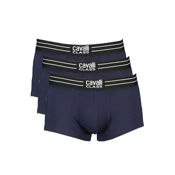 Синее хлопковое нижнее белье cavalli CLASS