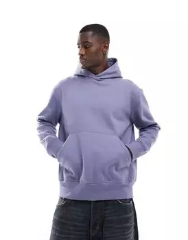 Синее тяжелое худи ASOS