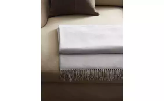 Синель плед Zara Home, серый