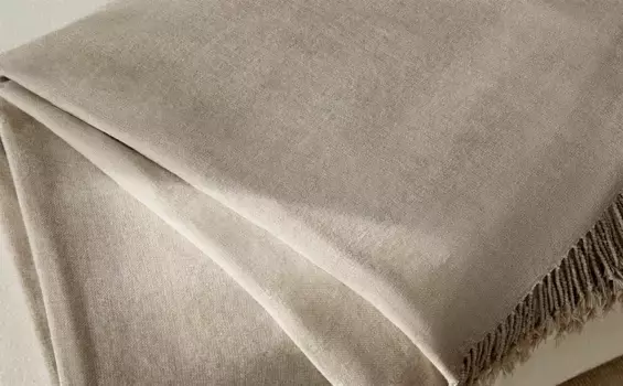 Синель плед Zara Home, зеленый