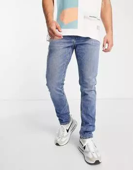 Синие эластичные джинсы скинни ASOS DESIGN