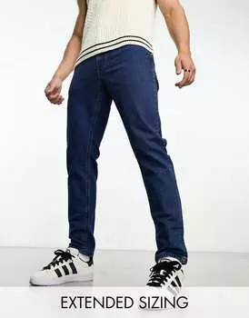 Синие эластичные зауженные джинсы ASOS DESIGN