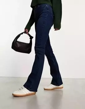 Синие брюки-клеш New Look