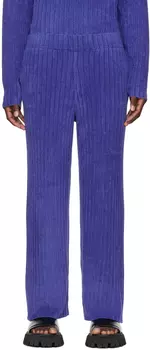 Синие брюки с рисунком Dion Lee