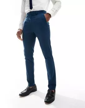 Синие брюки-скинни ASOS DESIGN