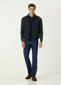 Синие джинсовые брюки Canali