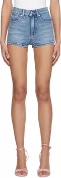 Синие джинсовые шорты Alexander Wang