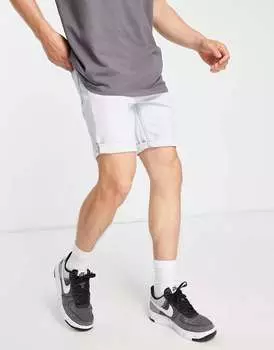 Синие джинсовые шорты Pull&Bear