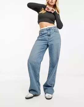 Синие джинсы ASOS Dad