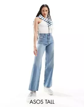 Синие джинсы ASOS DESIGN Tall Dad