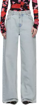Синие джинсы Boy Fit Blumarine