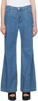 Синие джинсы Le Baggy Palazzo FRAME