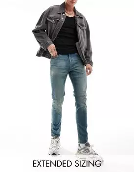 Синие джинсы скинни ASOS DESIGN