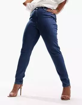 Синие джинсы скинни ASOS DESIGN Curve