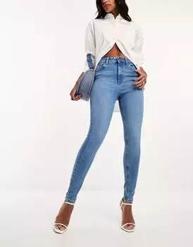 Синие джинсы скинни ASOS Ultimate