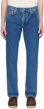 Синие джинсы скинни Dean Nudie Jeans