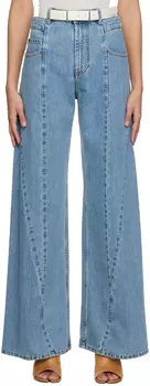 Синие джинсы со вставками Maison Margiela