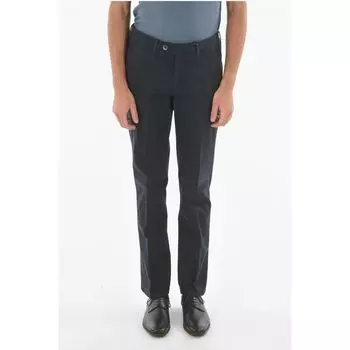 Синие хлопковые брюки Corneliani, Blue