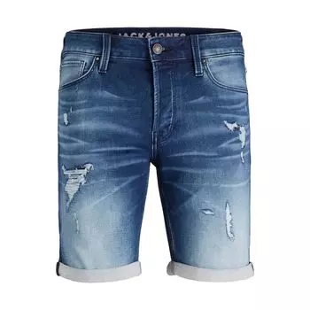 Синие хлопковые шорты Jack & Jones