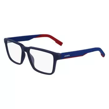 Синие инжектированные солнцезащитные очки Lacoste