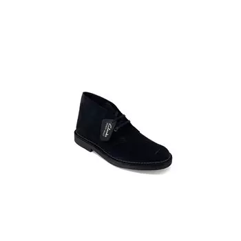 Синие кожаные ботинки Clarks
