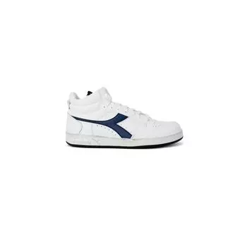 Синие кожаные кроссовки Diadora