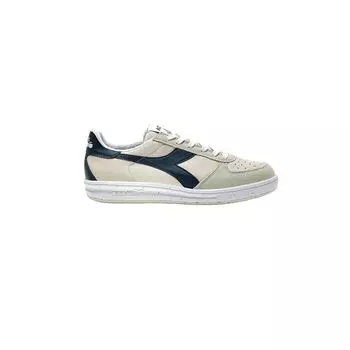 Синие кожаные кроссовки Diadora