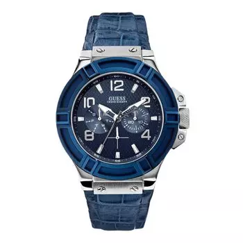 Синие полиэтиленовые часы GUESS