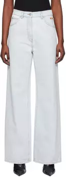 Синие потертые джинсы Msgm