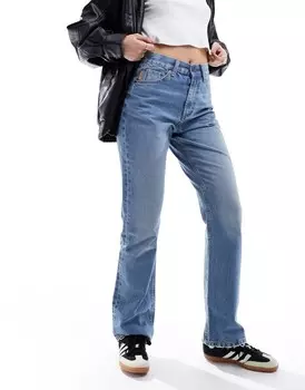 Синие прямые джинсы в стиле 90-х ASOS DESIGN