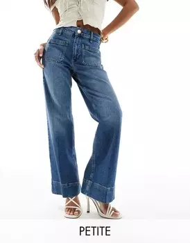 Синие расклешенные джинсы River Island