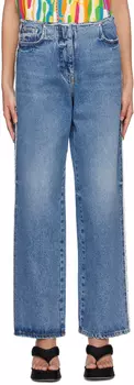 Синие рваные джинсы MSGM