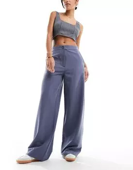 Синие широкие брюки для папы ASOS