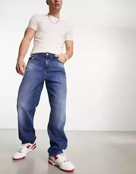 Синие широкие джинсы ASOS