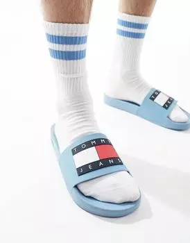 Синие шлепанцы Essential Tommy Hilfiger
