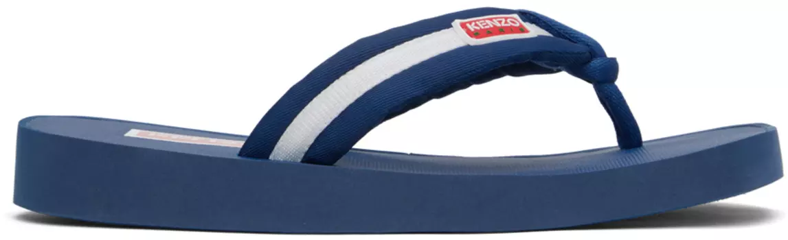 Синие шлепанцы Setta Kenzo