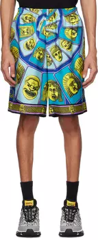 Синие шорты Le Maschere Versace