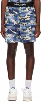 Синие шорты Palm Angels Sharks