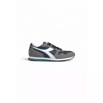 Синие текстильные кроссовки Diadora