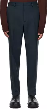Синие узкие брюки Jil Sander