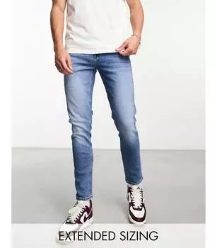 Синие винтажные джинсы скинни ASOS DESIGN
