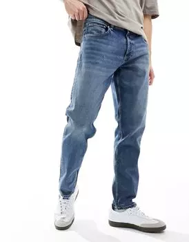 Синие зауженные джинсы ASOS DESIGN