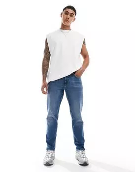 Синие зауженные джинсы ASOS DESIGN