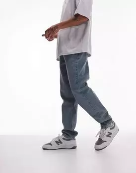 Синие зауженные джинсы Topman
