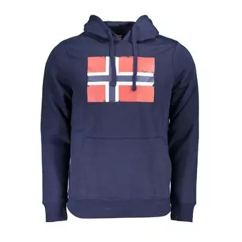Синий хлопковый свитер Geographical Norway