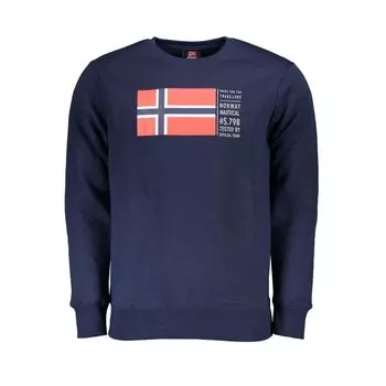 Синий хлопковый свитер Geographical Norway